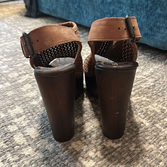 Musse & Cloud Leather Platform Sandals Sz. 40 - Picture 6 of 10